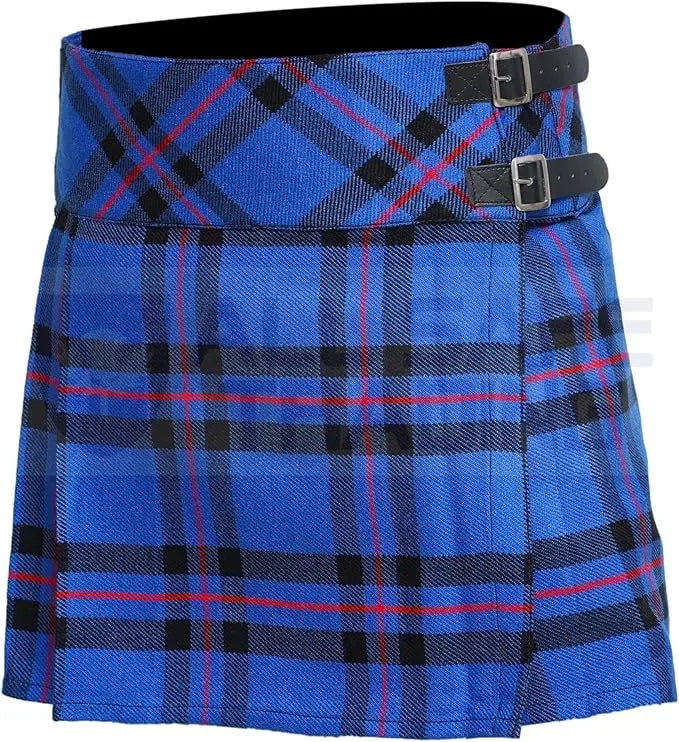 Women's 16'' Elliot Modern Tartan Pleated Billie Kilt Skirt All Safe International