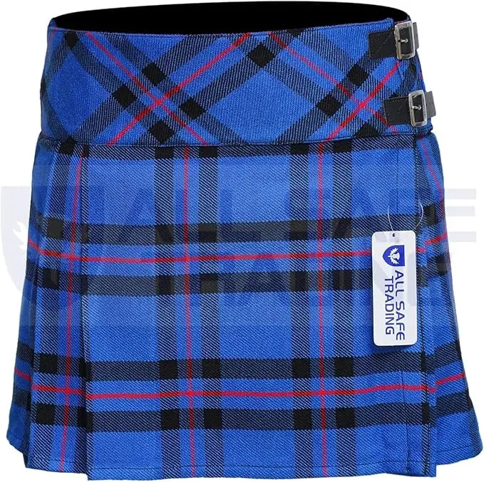 Women's 16'' Elliot Modern Tartan Pleated Billie Kilt Skirt All Safe International