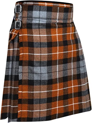 Men's 5 Yard Scottish Tartan Kilt, Highland Wedding Kilt, Graham of Montrose Weathered Tartan Kilt