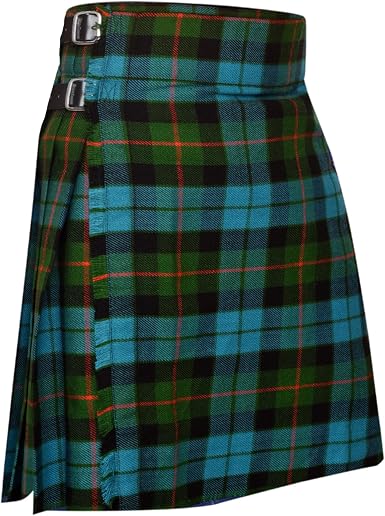 Men's 5 Yard Scottish Tartan Kilt, Highland Wedding Kilt, Gunn Ancient Tartan Kilt