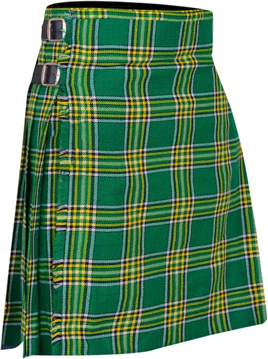 Men’s Scottish 5 Yard Kilt – Irish Tartan, Traditional Highland & Formal Wedding Wear