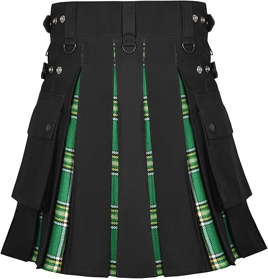 Women’s Irish Hybrid Kilt – Adjustable Plaid Mini Skirt, Stylish for Golf & Casual Wear