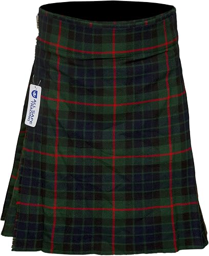 Authentic Scottish Men's Tartan Kilts - Highland Light Weight Value Kilt Embrace Your Heritage with Comfort Gunn Tartan Kilt