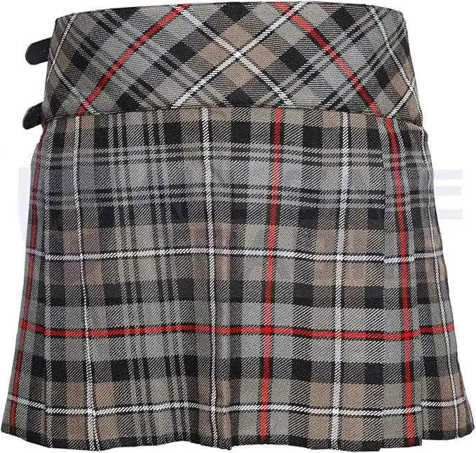Women's 16'' Mackenzie Weathered Tartan Pleated Billie Kilt Skirt All Safe International