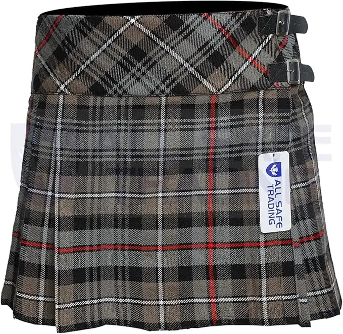 Women's 16'' Mackenzie Weathered Tartan Pleated Billie Kilt Skirt All Safe International