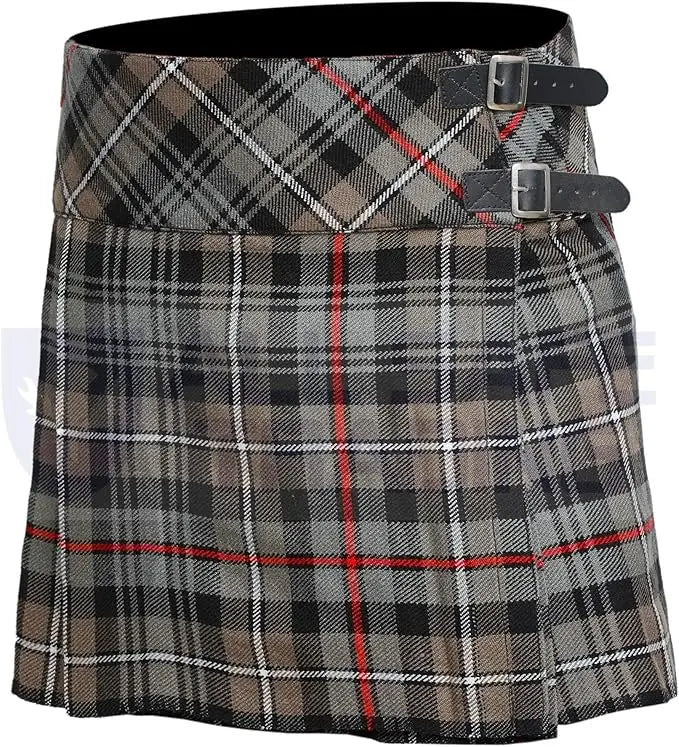 Women's 16'' Mackenzie Weathered Tartan Pleated Billie Kilt Skirt All Safe International