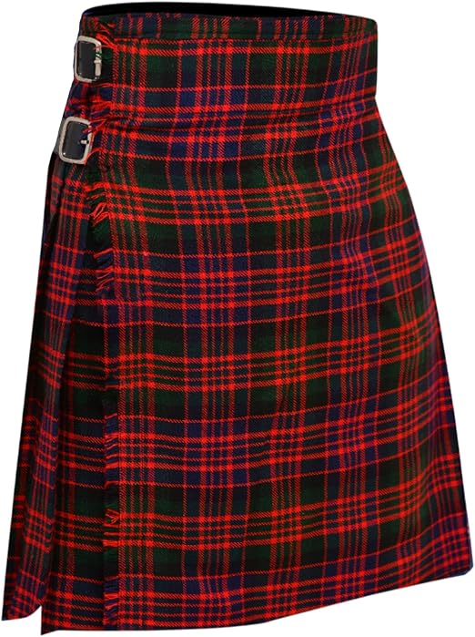 Men's 5 Yard Scottish Tartan Kilt, Highland Wedding Kilt, Macdonald Tartan Kilt