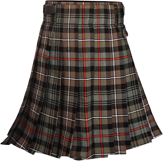 Men's 5 Yard Scottish Tartan Kilt, Highland Wedding Kilt, Mackenzie Weathered Tartan Kilt