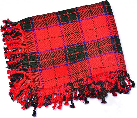 Scottish Men's Kilt Tartan Fly Plaid - Robertson