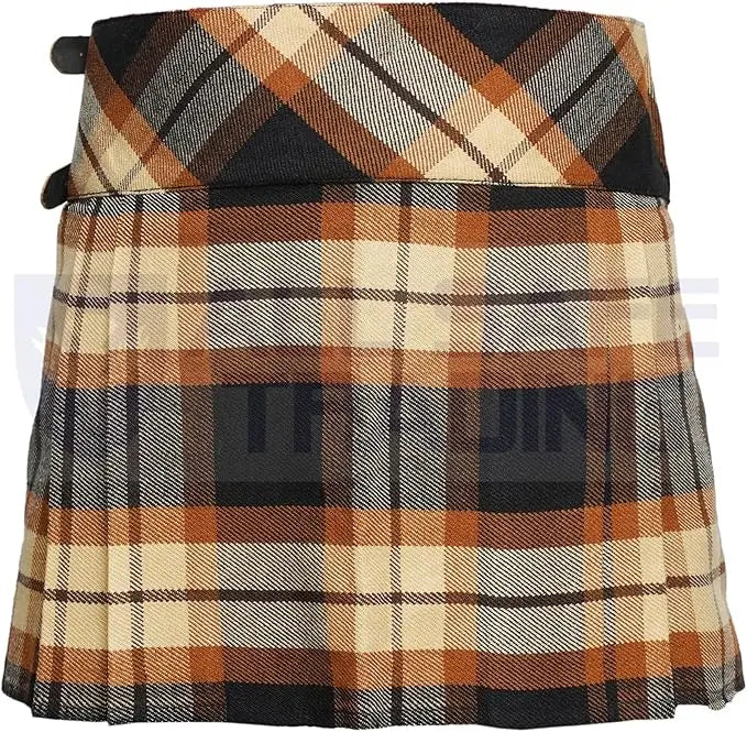 Women's 16'' Rose Ancient Tartan Pleated Billie Kilt Skirt All Safe International