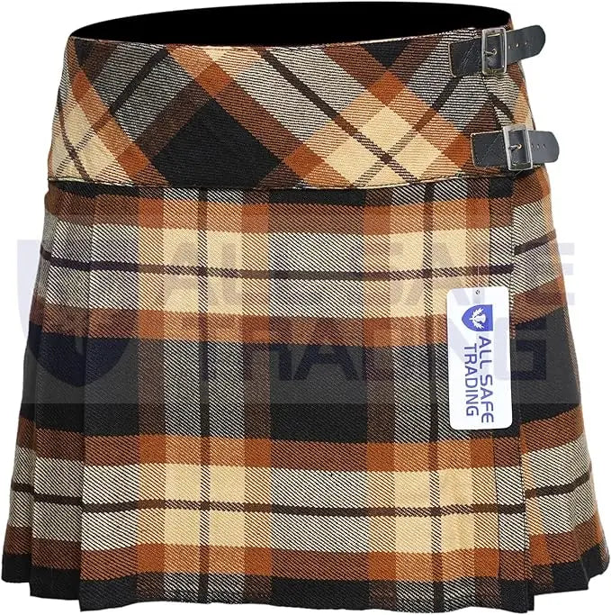 Women's 16'' Rose Ancient Tartan Pleated Billie Kilt Skirt All Safe International