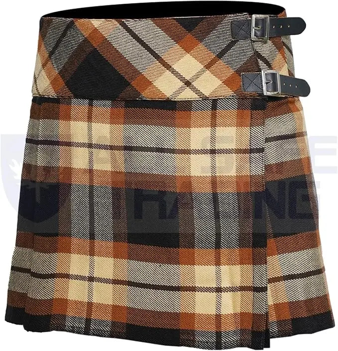 Women's 16'' Rose Ancient Tartan Pleated Billie Kilt Skirt All Safe International