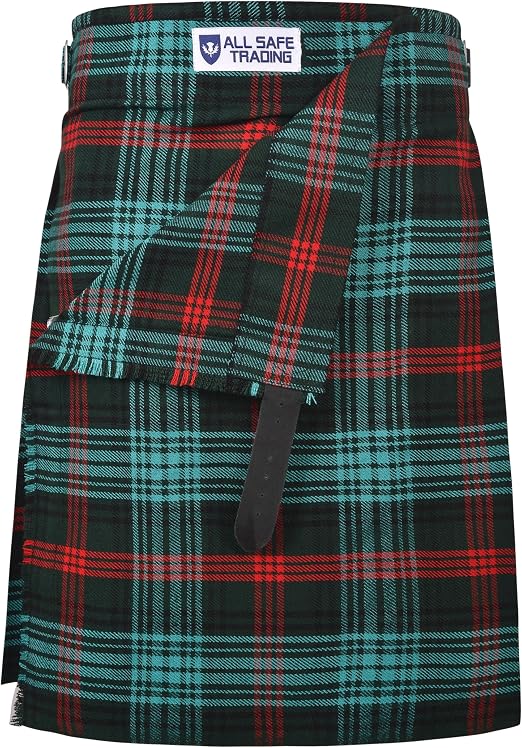 Authentic Scottish Men's Tartan Kilts - Highland Light Weight Value Kilt Embrace Your Heritage with Comfort Ross Hunting Tartan Kilt