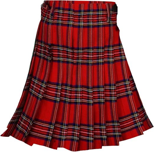 Authentic Scottish Men's Tartan Kilts - Highland Light Weight Value Kilt Embrace Your Heritage with Comfort Royal Stewart Tartan Kilt