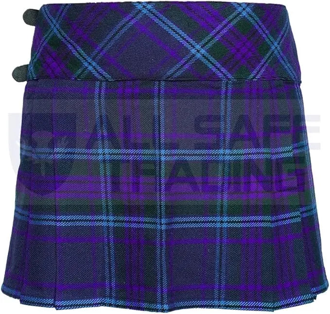 Women's 16'' Spirit Tartan Pleated Billie Kilt Skirt All Safe International