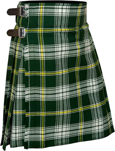 Men's 5 Yard Scottish Tartan Kilt, Highland Wedding Kilt, St. Patrick Tartan Kilt