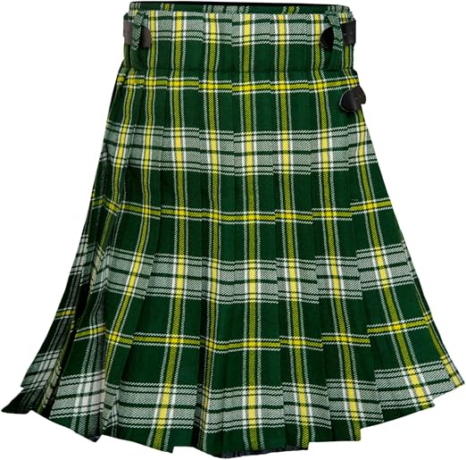 Men's 5 Yard Scottish Tartan Kilt, Highland Wedding Kilt, St. Patrick Tartan Kilt