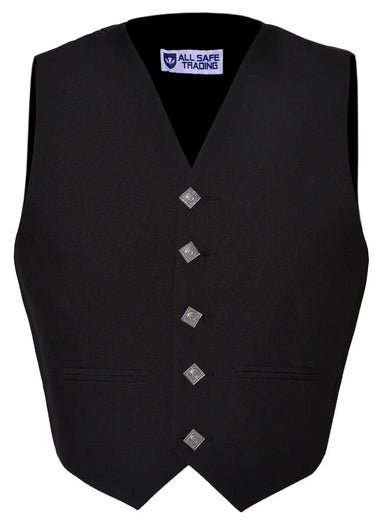 Scottish Black Argyle Kilt Jacket With Waistcoat/Vest Sizes 36