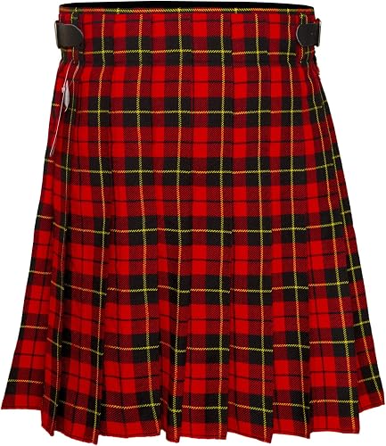 Authentic Scottish Men's Tartan Kilts - Highland Light Weight Value Kilt Embrace Your Heritage with Comfort Wallace Tartan Kilt