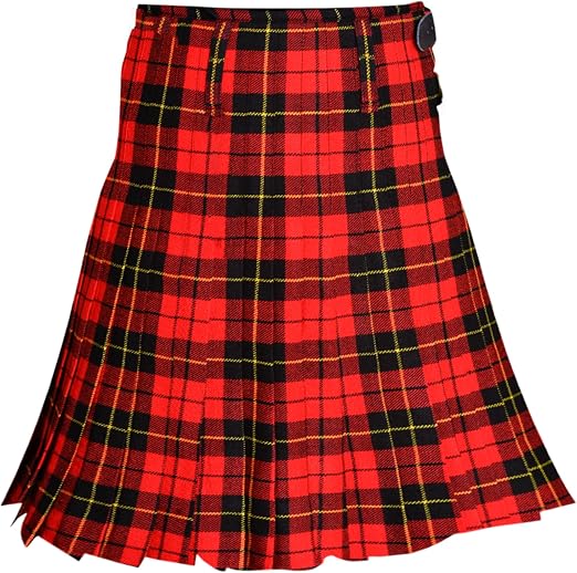 Authentic Scottish Men's Tartan Kilts - Highland Light Weight Value Kilt Embrace Your Heritage with Comfort Wallace Tartan Kilt