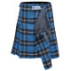 Scottish Men's 9 Piece 8 Yards Kilt Outfit, Blue Ramsay Tartan Kilt