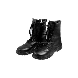 Scottish Black Leather Ghillie Boots Kilt Shoes UK Sizes 6-13