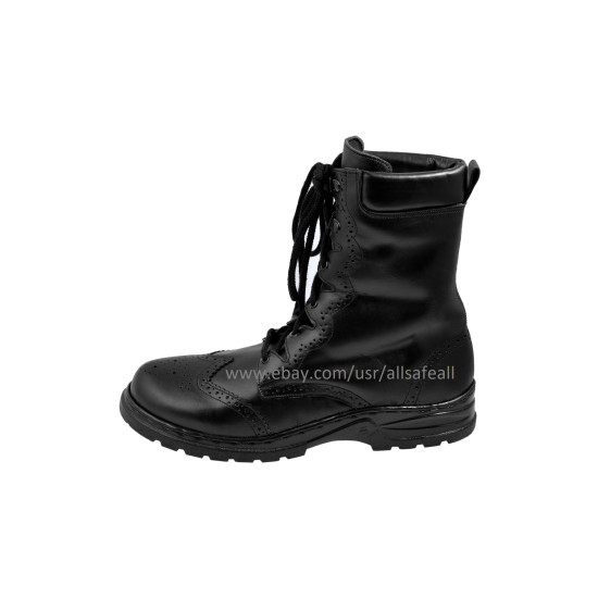 Scottish Black Leather Ghillie Boots Kilt Shoes UK Sizes 6-13