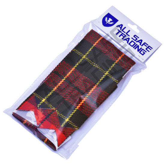 New Scottish Wallace Tartan Kilt Flashes (Pair)