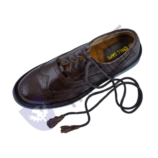 Scottish BrownLeather Ghillie Brogues Kilt Shoes UK Sizes 7-12