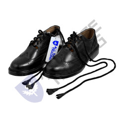 Scottish Black Leather Ghillie Brogues Kilt Shoes UK Sizes 7-12