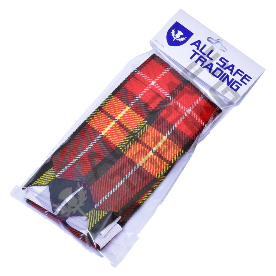 New Scottish Buchanan Tartan Kilt Flashes (Pair)