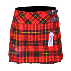 Women's 16'' Wallace Tartan Pleated Billie Kilt Skirt