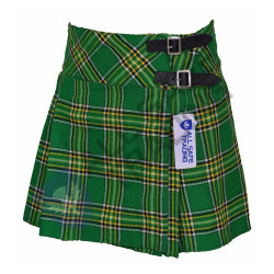 Women's 16'' Irish Heritage Tartan Pleated Billie Kilt Skirt