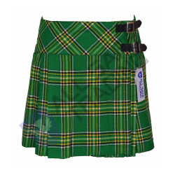 Women's 16'' Irish Heritage Tartan Pleated Billie Kilt Skirt