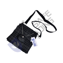 Scottish Women Tartan Kilt Bag - Grey Watch