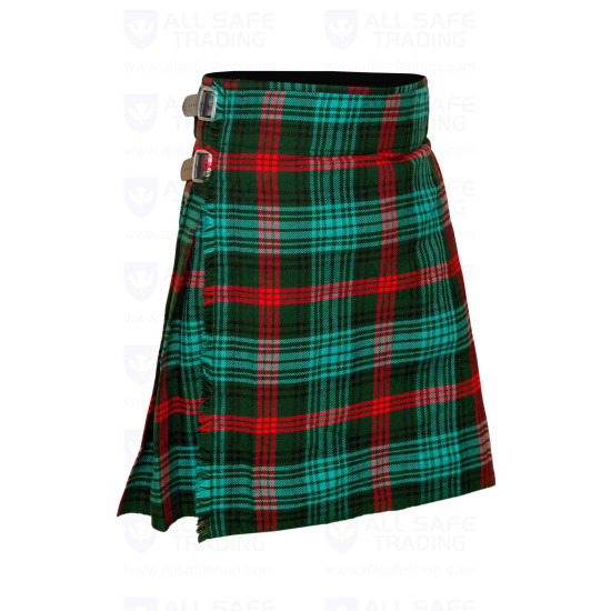 Men's Scottish 6 Piece Casual Kilt Outfit with Sporran, Ross Hunting Tartan Kilt