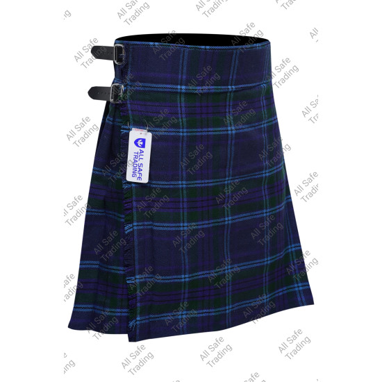 Men's Scottish 6 Piece Casual Kilt Outfit with Sporran, Spirit of Scotland Tartan Kilt