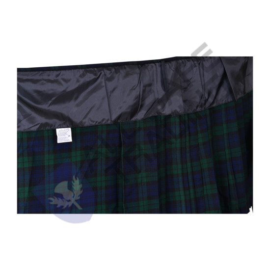 Scottish Traditional 8 Yard Black Watch Tartan Kilt