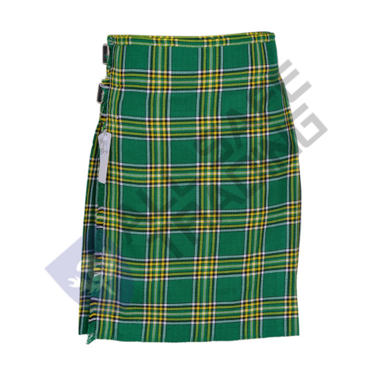 Men's Scottish 6 Piece Casual Kilt Outfit with Sporran, Irish Tartan Kilt