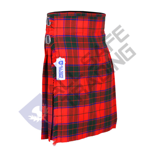 Men's Scottish 6 Piece Casual Kilt Outfit with Sporran, Robertson Tartan Kilt