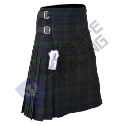 Scottish Men's 9 Piece 8 Yards Kilt Outfit, Black Watch Tartan Kilt