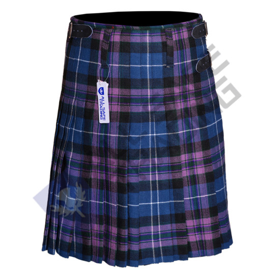 Scottish Men's 9 Piece 8 Yards Kilt Outfit, Pride of Scotland Tartan Kilt