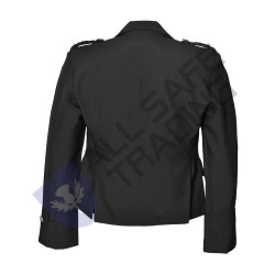 Scottish Black Argyle Kilt Jacket With Waistcoat/Vest - Sizes 36"- 54"