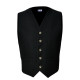 Scottish Black Tweed Argyle Kilt Jacket With Waistcoat/Vest - Sizes 36"- 54"